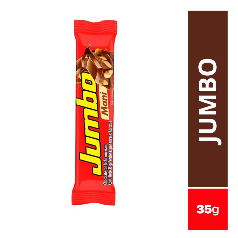 Chocolatina Jet Jumbo Maní 40g