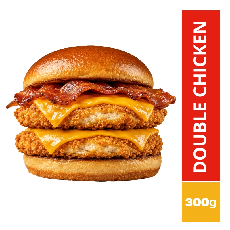 Hamburguesa Double Bacon Chicken 300g