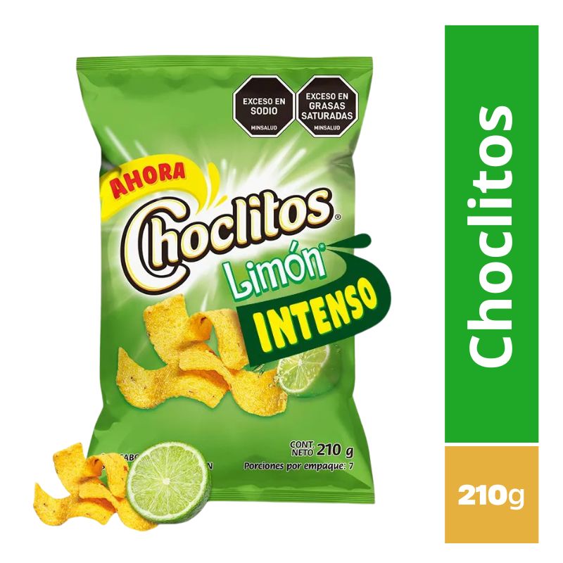 Choclitos Limón Intenso 210g