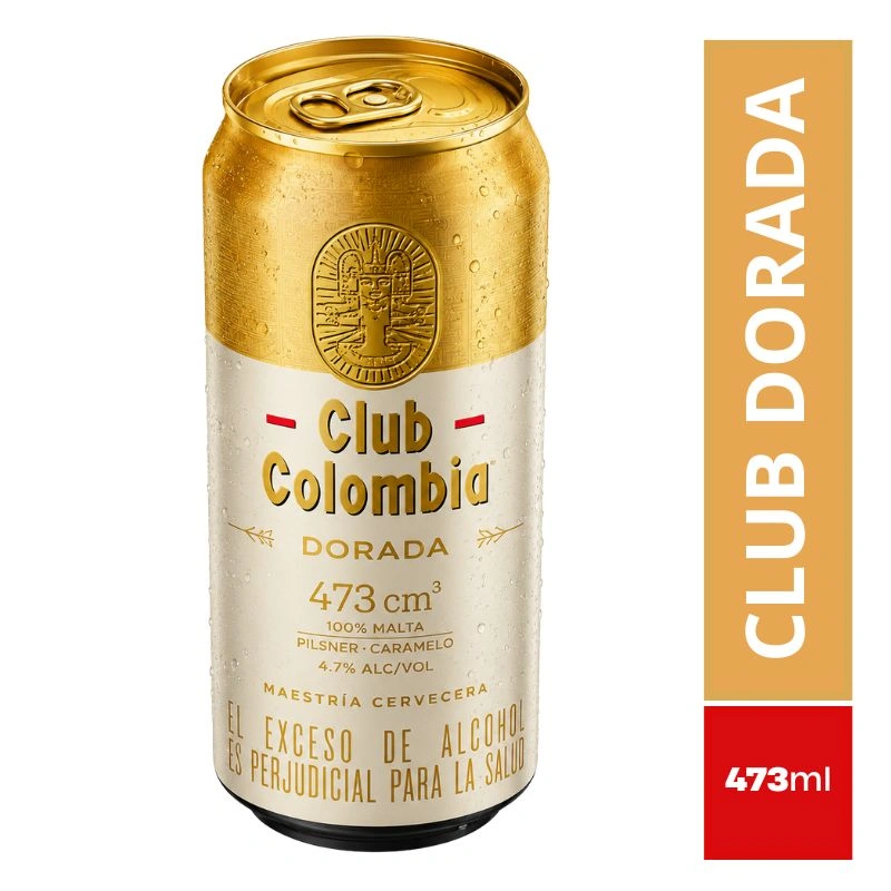 Cerveza Club Colombia Dorada 473ml